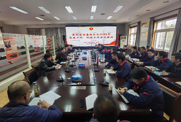 公司召開會(huì)議傳達(dá)集團(tuán)公司黨建工作、紀(jì)檢工作會(huì)議精神